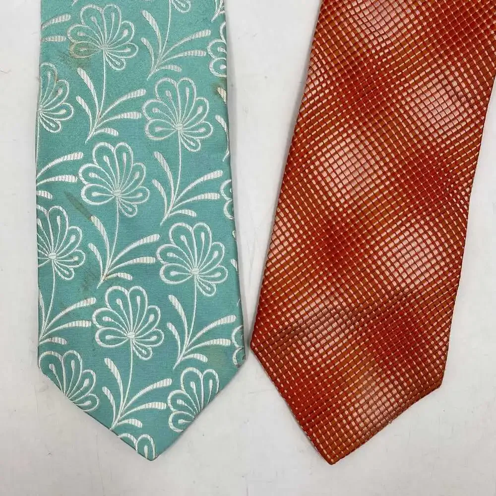 Ted Baker Silk Ties Blue & Orange 2-Pack | OS Silk Ties USA